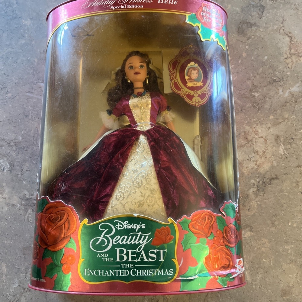 Vintage 1997 Disney Holiday Princess Belle Beauty & the Beast Doll